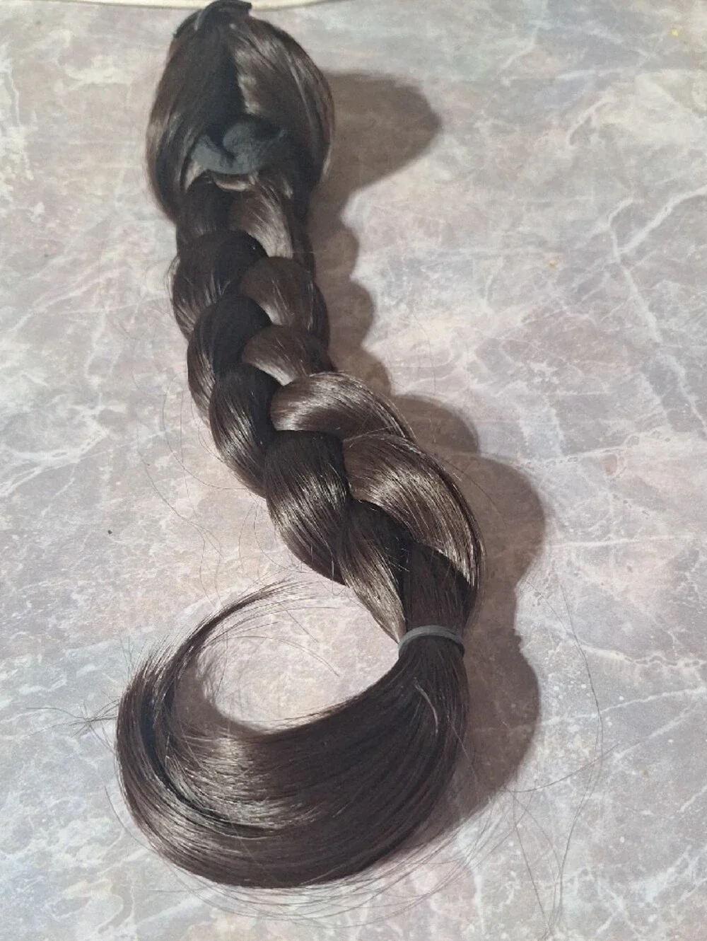 Source Unknown Natural Black Braided Hair Extension